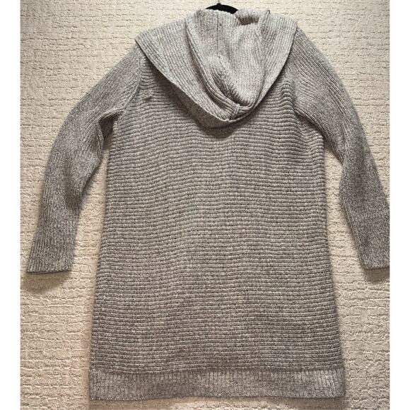 Banana Republic Hooded Wool Blend Thick Long Sleeve Cardigan with Pockets Large - Picture 2 of 6